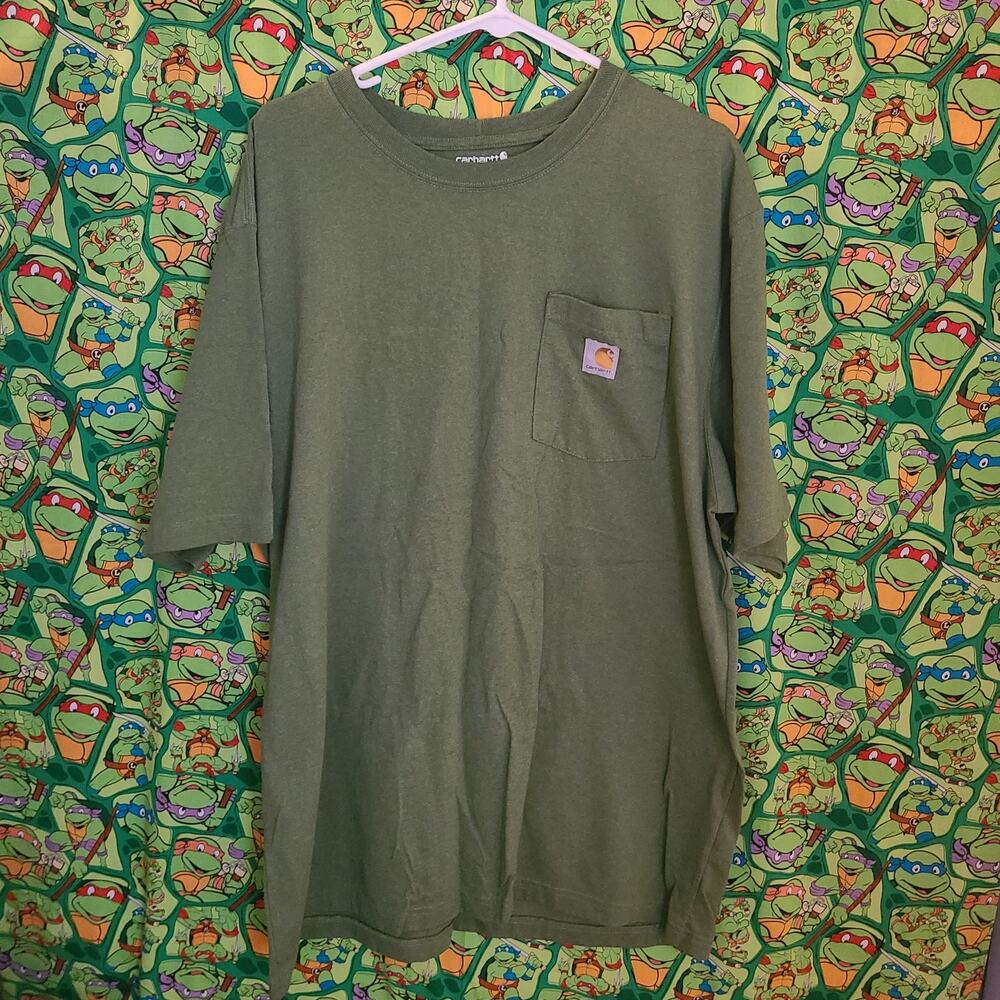 carhardt dark gray short sleeve t shirt size XL